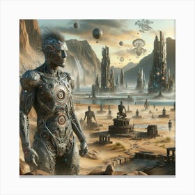 Futuristic Cityscape Canvas Print