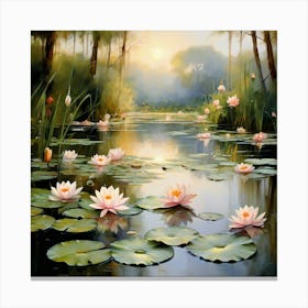 Water Lilies 4 Canvas Print