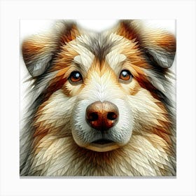 Portrait Of A Dog 4 Canvas Print