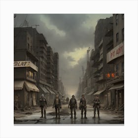 5 Survivors Canvas Print