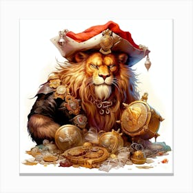 Pirate Lion 2 Canvas Print