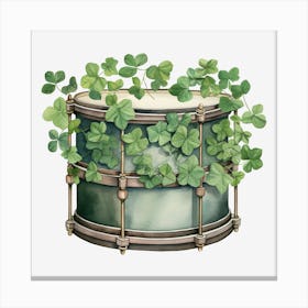 Shamrock Drum 7 Canvas Print