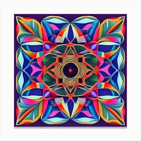 Abstract Abstract Mandala Canvas Print