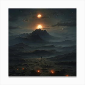 Default Total Clipse 0 (2) Canvas Print