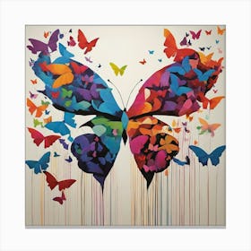 Butterfly Painting Canvas Print