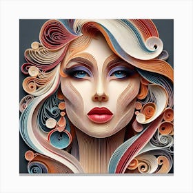 Paper Cut Art 2 Canvas Print