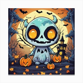 Halloween Devil Canvas Print