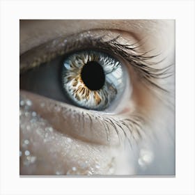 Close Up Of A Child'S Eye Canvas Print