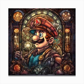 Mario Bros Steampunk Canvas Print