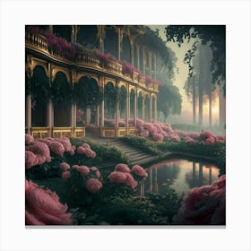 Pink Roses Canvas Print