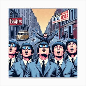 Beatles Story, pop art Canvas Print