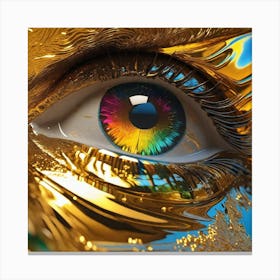 Eye Of Gold Canvas Print