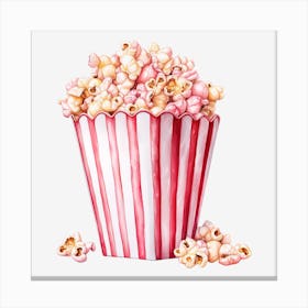 Popcorn In A Paper Bag Canvas Print