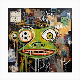 Frog deco Canvas Print