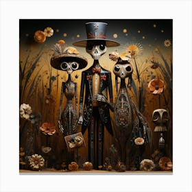 Skeletons 2 Canvas Print