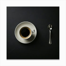 Coffee And Spoon Canvas Print