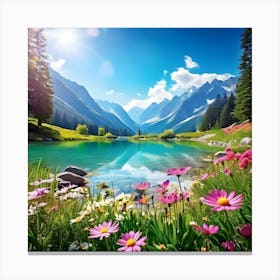 Alpine Lake Canvas Print