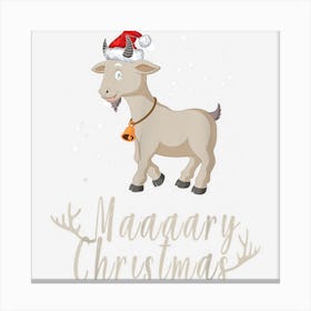 Goat Costume For Men Women Maaaarry Christmas Cool Santa Goa Canvas Print