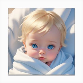 Baby Blue Eyes Canvas Print