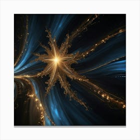 Abstract Fractal Star Canvas Print