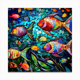 Colorful Fishes 7 Canvas Print