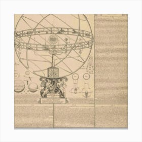 Astronomical Globe Canvas Print