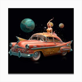 Space Girl 7 Canvas Print