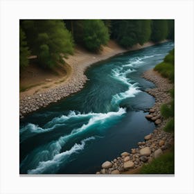  Unique Design Art Of River 3 Canvas Print