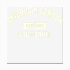 American Canyon California Athletic Sports Established Canvas Print