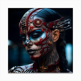 Skeleton Girl Canvas Print