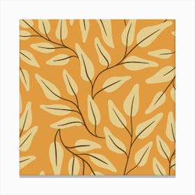 Abstract Leaf Pattern Canvas Print