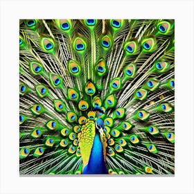 Peacock Feathers 4 Canvas Print