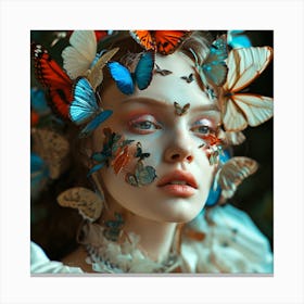 Butterfly Portrait Canvas Print