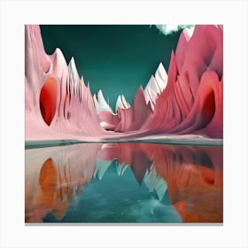 Pink Landscape Canvas Print