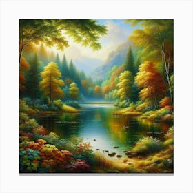 Autumn In The Forest 4 Canvas Print