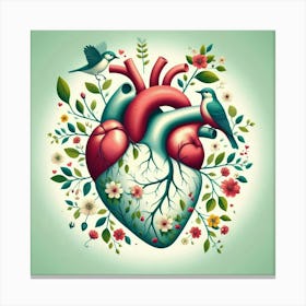 Heart Stock Videos & Royalty-Free Footage Canvas Print