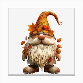 Autumn Gnome Canvas Print