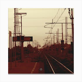 Waiting For A Train Canvas Print