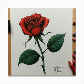 Red Rose 4 Canvas Print