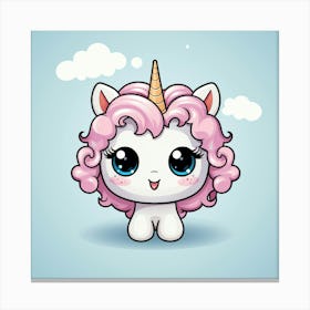 Cute Unicorn 227 Canvas Print