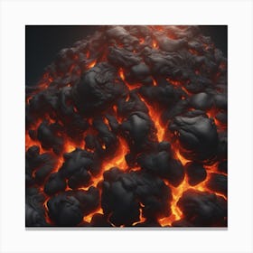 Lava texture 20 Canvas Print