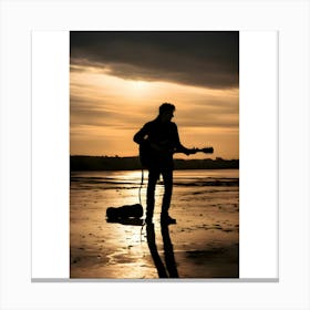 Sunset On The Beach 3 Canvas Print