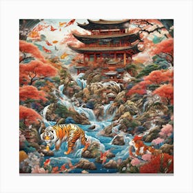 Japanese Tiger Canvas Print