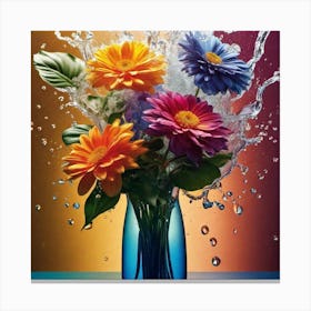 Flowers In A Vase 76 Canvas Print