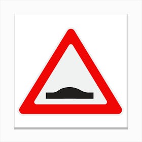 Road Sign.A fine artistic print that decorates the place.37 Canvas Print