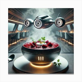 A Futuristic Fusion Soup Named Sinigang Borscht, Canvas Print