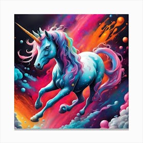 Galaxy Unicorn Canvas Print