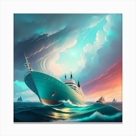 Ship painting Canvas Print