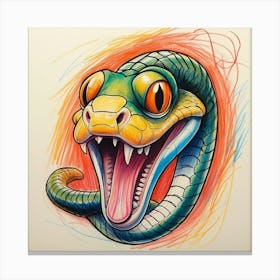 Snake Head 1 Canvas Print