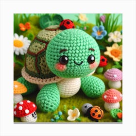 Amigurumi, turtle 3 Canvas Print